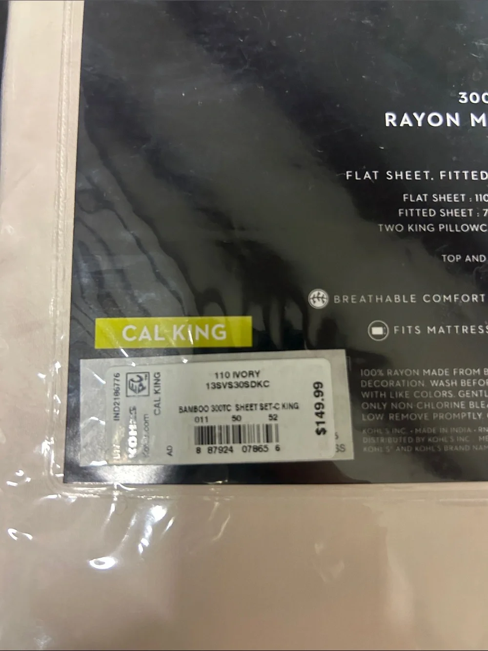 Simply Vera Vera Wang Cal King Sheet Set in Cream